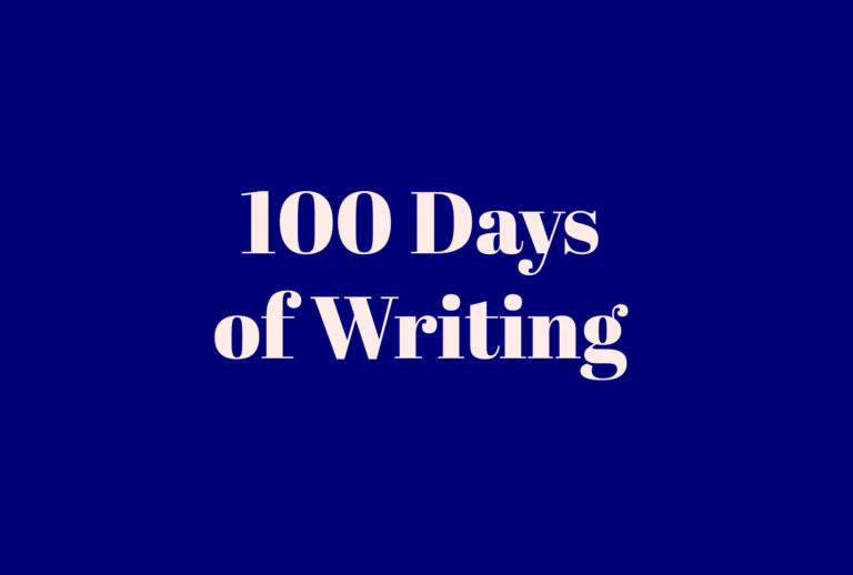 100 days of writing blog